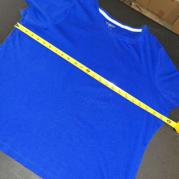 Talbots Cobalt Blue Cotton T-Shirt 2X - Picture 6 of 7